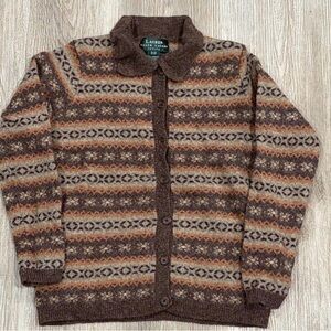 Vintage Lauren Ralph Lauren Multicolor LambsWool Cardigan